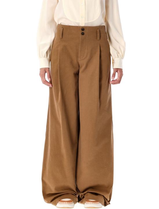 25FW 끌로에 스트레이트 팬츠 CH25APA11365 208 MUSTARD BROWN