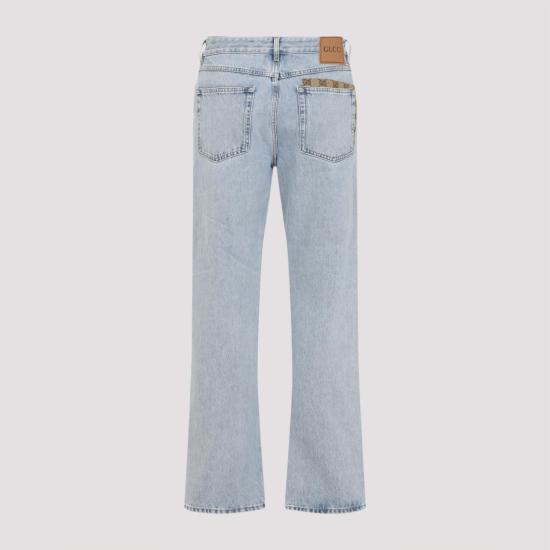 25FW 구찌 블루 데님 팬츠 835219 XDDCY 4452 LIGHT BLUE MIX - GUCCI
