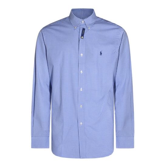 25SS 폴로 랄프로렌 커스텀 핏 코튼 포플린 포니 로고 셔츠 710928255004 BLUE DOM