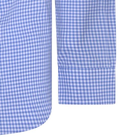 25SS 폴로 랄프로렌 커스텀 핏 코튼 포플린 포니 로고 셔츠 710928255004 BLUE DOM - POLO RALPH LAUREN