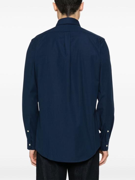 26SS 폴로 랄프로렌 커스텀 핏 코튼 포플린 포니 로고 셔츠 710928255001 NAVY DOM - POLO RALPH LAUREN