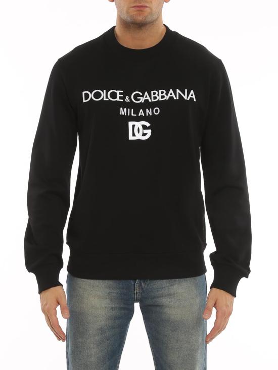  돌체앤가바나 긴팔 티셔츠 G9WI3ZFU7DUN0000 Black - DOLCE & GABBANA