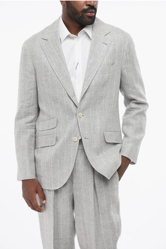  브루넬로 쿠치넬리 수트 세트 MW461LDWH TW461 C2011 Gray - BRUNELLO CUCINELLI