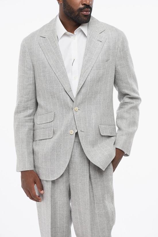  브루넬로 쿠치넬리 수트 세트 MW461LDWH TW461 C2011 Gray - BRUNELLO CUCINELLI