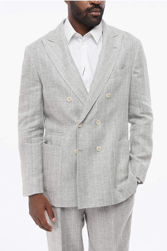  브루넬로 쿠치넬리 수트 세트 MW461LDBH TW461 C2011 Gray - BRUNELLO CUCINELLI