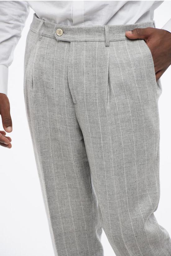  브루넬로 쿠치넬리 수트 세트 MW461LDBH TW461 C2011 Gray - BRUNELLO CUCINELLI