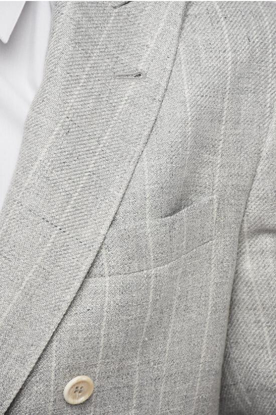  브루넬로 쿠치넬리 수트 세트 MW461LDBH TW461 C2011 Gray - BRUNELLO CUCINELLI