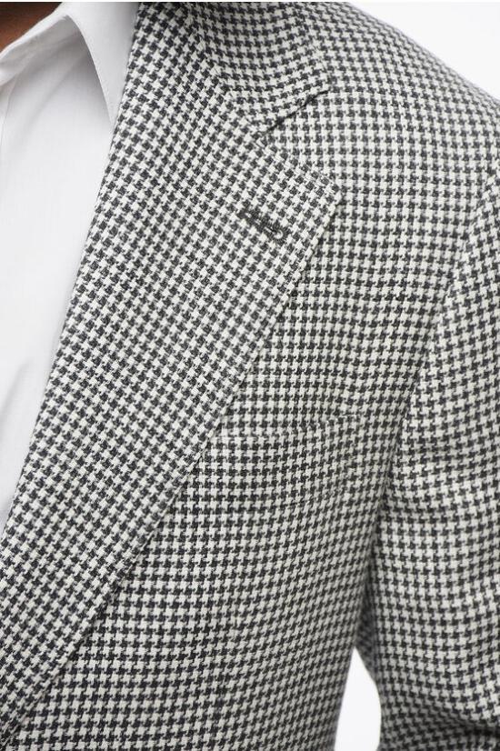  브루넬로 쿠치넬리 수트 세트 MW440LDWH TW440 C271 Black White - BRUNELLO CUCINELLI