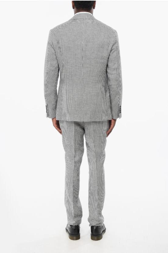  브루넬로 쿠치넬리 수트 세트 MW440LDWH TW440 C271 Black White - BRUNELLO CUCINELLI