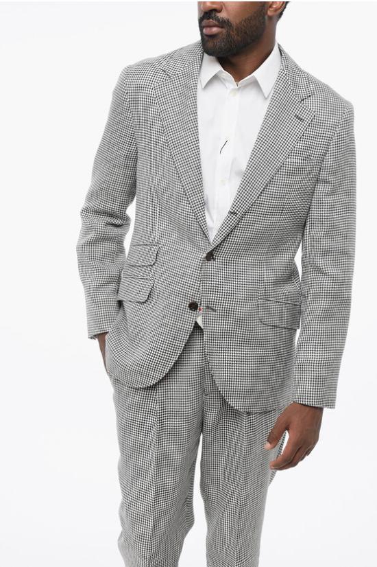  브루넬로 쿠치넬리 수트 세트 MW440LDWH TW440 C271 Black White - BRUNELLO CUCINELLI