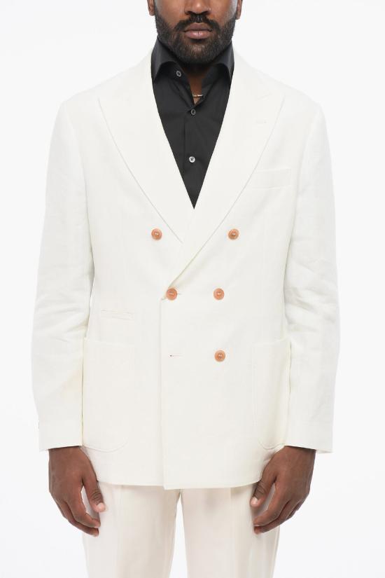  브루넬로 쿠치넬리 수트 자켓 MW4317BBD TW431 C802 White