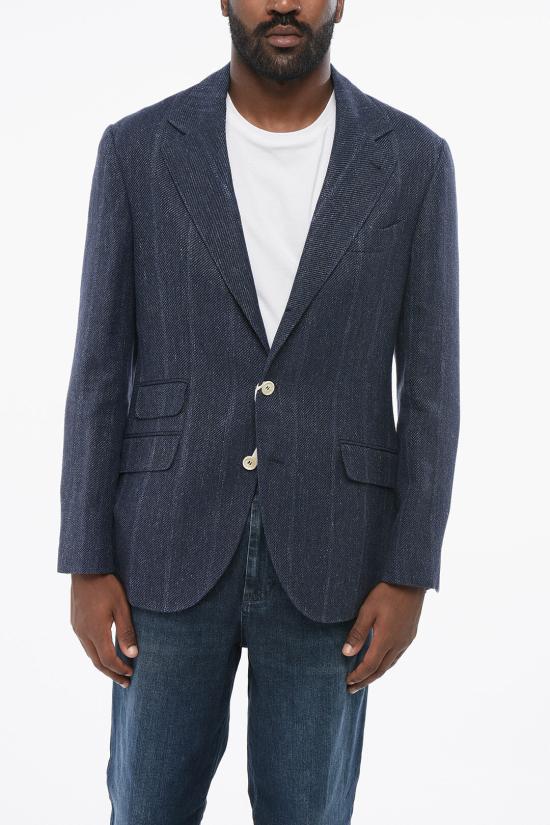  브루넬로 쿠치넬리 수트 자켓 MS4997BWD TS499 C023 Blue