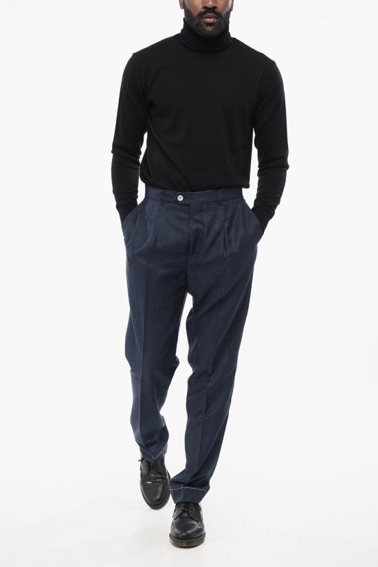  브루넬로 쿠치넬리 스트레이트 팬츠 MS486L00H TS486 C094 Blue - BRUNELLO CUCINELLI