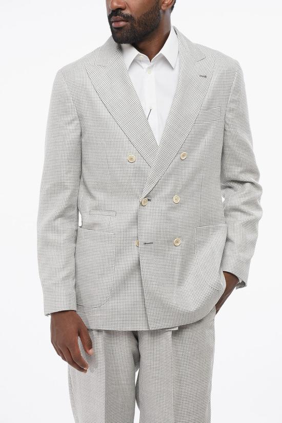  브루넬로 쿠치넬리 수트 세트 MS486LDBH TS486 C091 Gray - BRUNELLO CUCINELLI