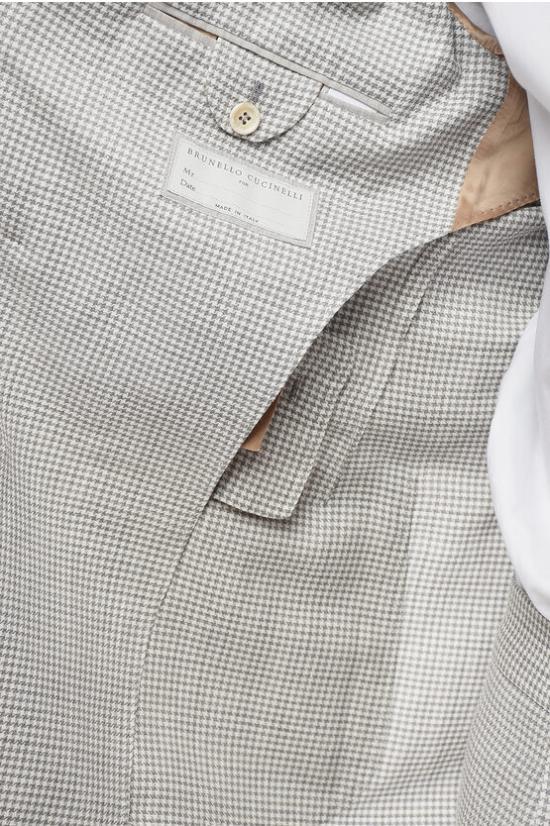  브루넬로 쿠치넬리 수트 세트 MS486LDBH TS486 C091 Gray - BRUNELLO CUCINELLI