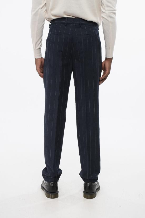  브루넬로 쿠치넬리 스트레이트 팬츠 MS484L00H TS484 C002 Blue - BRUNELLO CUCINELLI