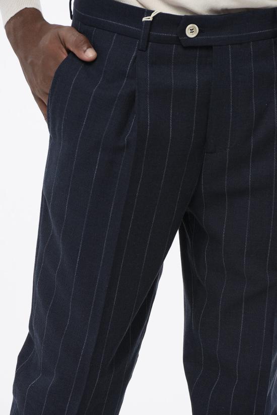  브루넬로 쿠치넬리 스트레이트 팬츠 MS484L00H TS484 C002 Blue - BRUNELLO CUCINELLI