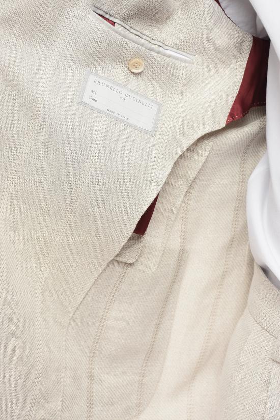  브루넬로 쿠치넬리 수트 자켓 MS4997BND TS499 C002 Beige - BRUNELLO CUCINELLI