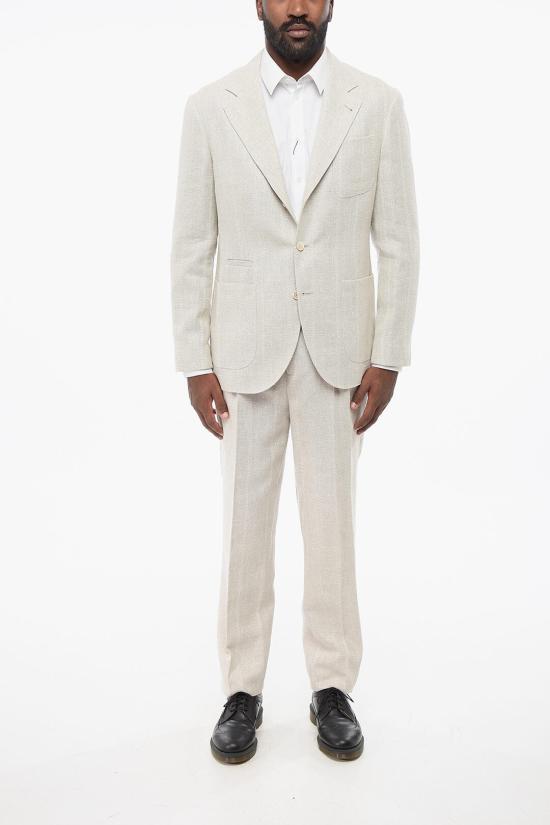  브루넬로 쿠치넬리 수트 자켓 MS4997BND TS499 C002 Beige - BRUNELLO CUCINELLI