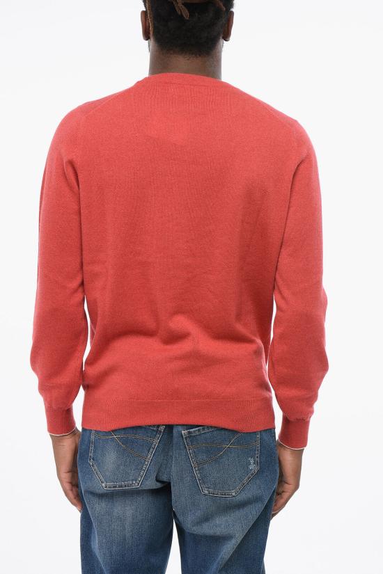 브루넬로 쿠치넬리 캐시미어 니트 M2200100 T2000 CBM34 Red - BRUNELLO CUCINELLI