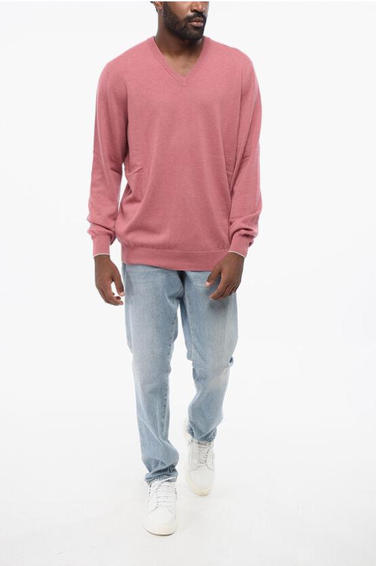  브루넬로 쿠치넬리 스웨터 M2200162 T2000 CRX14 Pink - BRUNELLO CUCINELLI