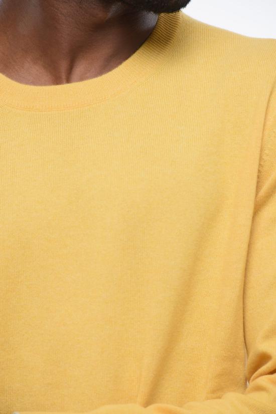  브루넬로 쿠치넬리 캐시미어 니트 M2200100 T2000 CYJ41 Yellow - BRUNELLO CUCINELLI