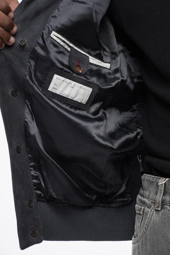  브루넬로 쿠치넬리 가죽 자켓 M0PCL1947 T0PCL CQW76 Gray - BRUNELLO CUCINELLI