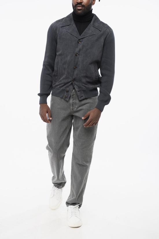  브루넬로 쿠치넬리 가죽 자켓 M0PCL1947 T0PCL CQW76 Gray - BRUNELLO CUCINELLI