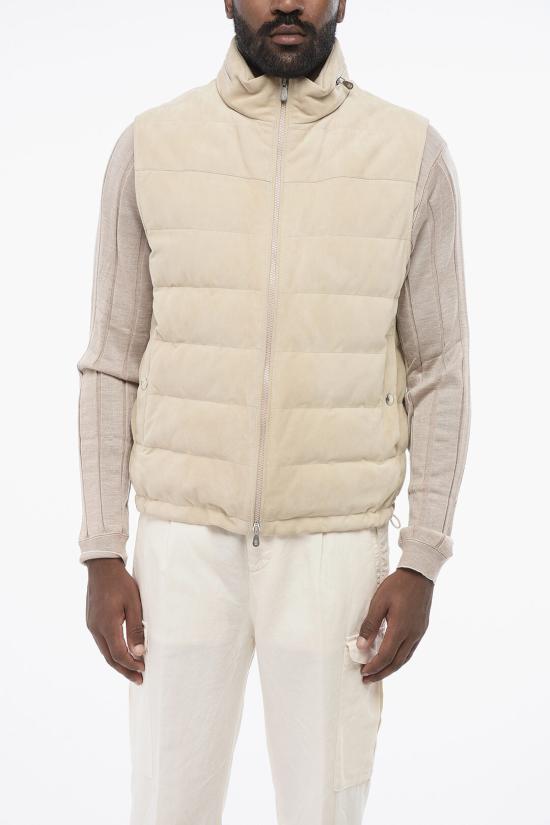  브루넬로 쿠치넬리 가죽 자켓 M0PCL1924 T0PCL CHM80 Beige