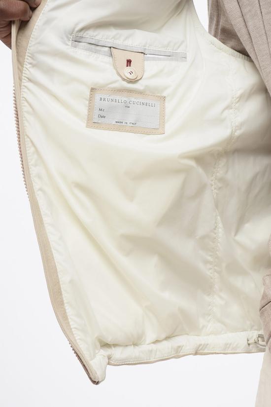  브루넬로 쿠치넬리 가죽 자켓 M0PCL1924 T0PCL CHM80 Beige - BRUNELLO CUCINELLI