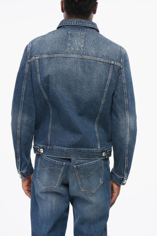  브루넬로 쿠치넬리 데님 자켓 M074P6898 T074P C1487 Blue - BRUNELLO CUCINELLI