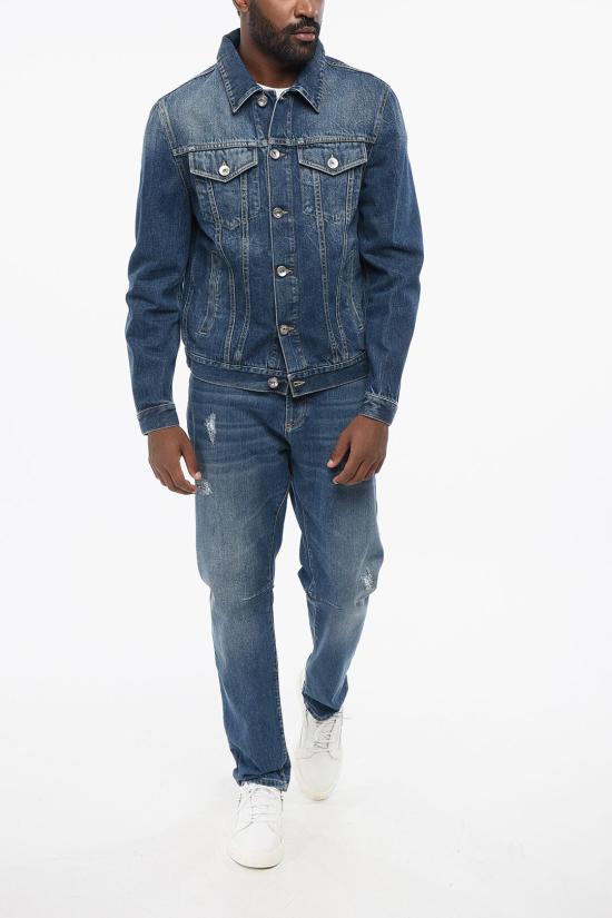  브루넬로 쿠치넬리 데님 자켓 M074P6898 T074P C1487 Blue - BRUNELLO CUCINELLI