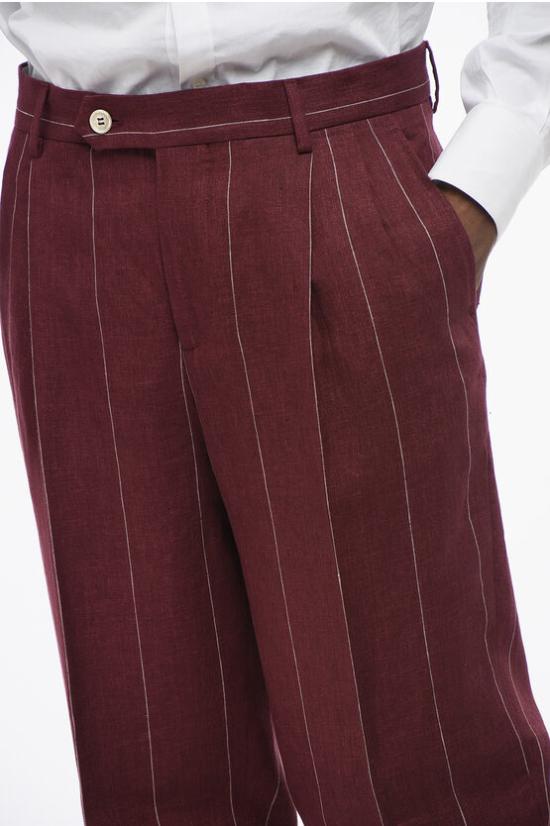  브루넬로 쿠치넬리 수트 세트 MB400EDNS TB400 C019 Burgundy - BRUNELLO CUCINELLI