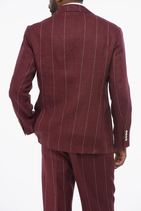 브루넬로 쿠치넬리 수트 세트 MB400EDNS TB400 C019 Burgundy - BRUNELLO CUCINELLI