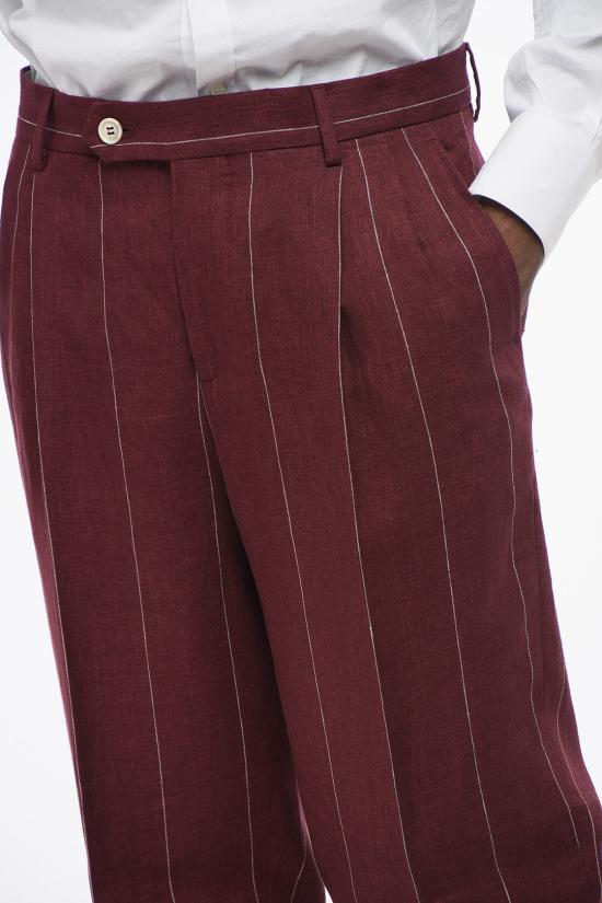 브루넬로 쿠치넬리 수트 세트 MB400EDNS TB400 C019 Burgundy - BRUNELLO CUCINELLI