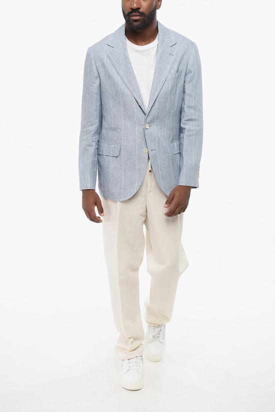  브루넬로 쿠치넬리 수트 자켓 MB4007BTD TB400 C006 Light blue - BRUNELLO CUCINELLI