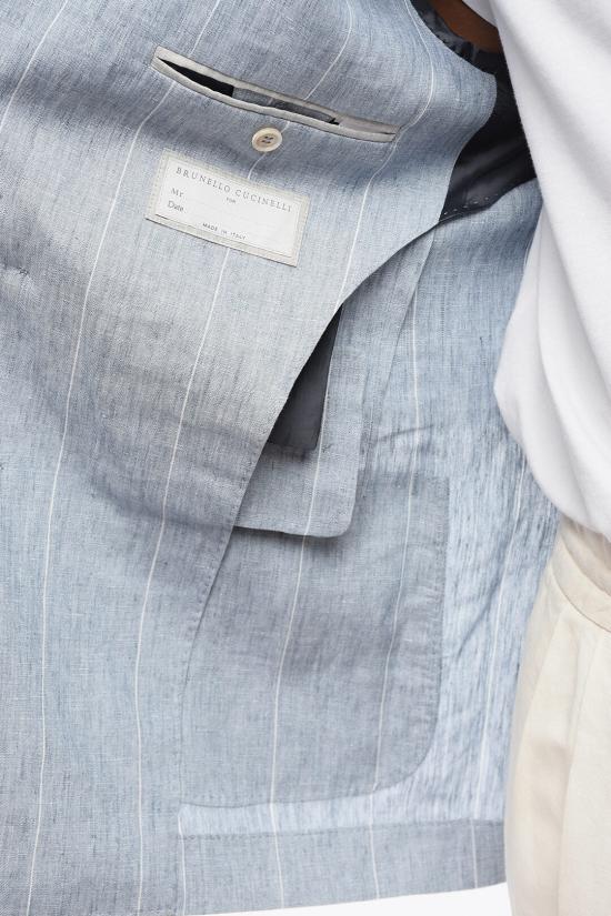  브루넬로 쿠치넬리 수트 자켓 MB4007BBD TB400 C006 Light blue - BRUNELLO CUCINELLI