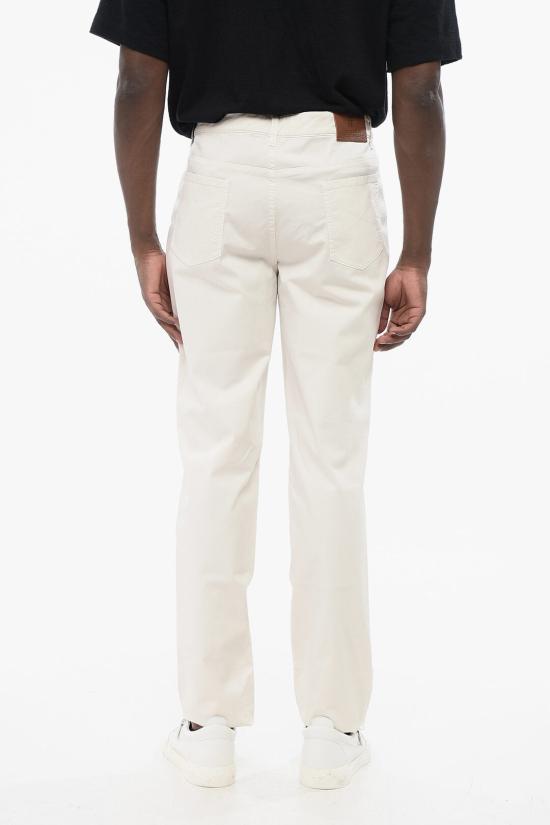  브루넬로 쿠치넬리 스트레이트 팬츠 M289LI1780 T289P C5797 White - BRUNELLO CUCINELLI