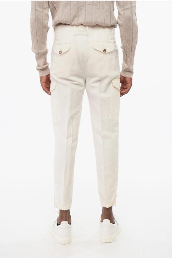  브루넬로 쿠치넬리 카고 팬츠 M291DH0640 T291P C5797 White - BRUNELLO CUCINELLI