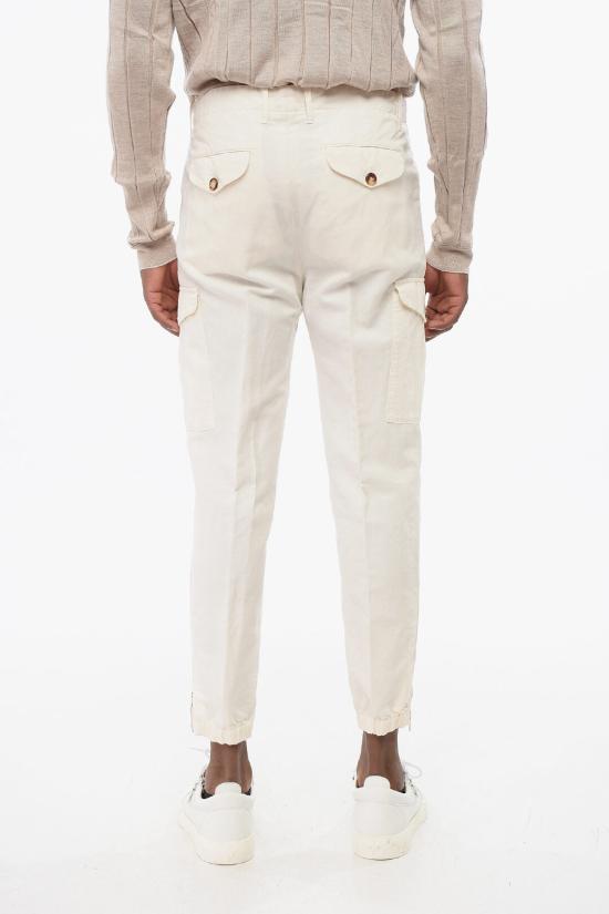  브루넬로 쿠치넬리 카고 팬츠 M291DH0640 T291P C5797 White - BRUNELLO CUCINELLI