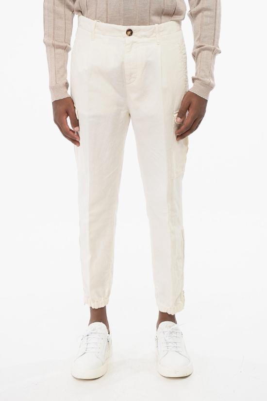  브루넬로 쿠치넬리 카고 팬츠 M291DH0640 T291P C5797 White