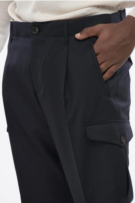  브루넬로 쿠치넬리 카고 팬츠 MB407H0640 TB407 C005 Blue - BRUNELLO CUCINELLI
