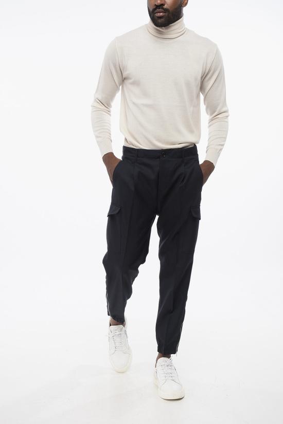  브루넬로 쿠치넬리 카고 팬츠 MB407H0640 TB407 C005 Blue - BRUNELLO CUCINELLI