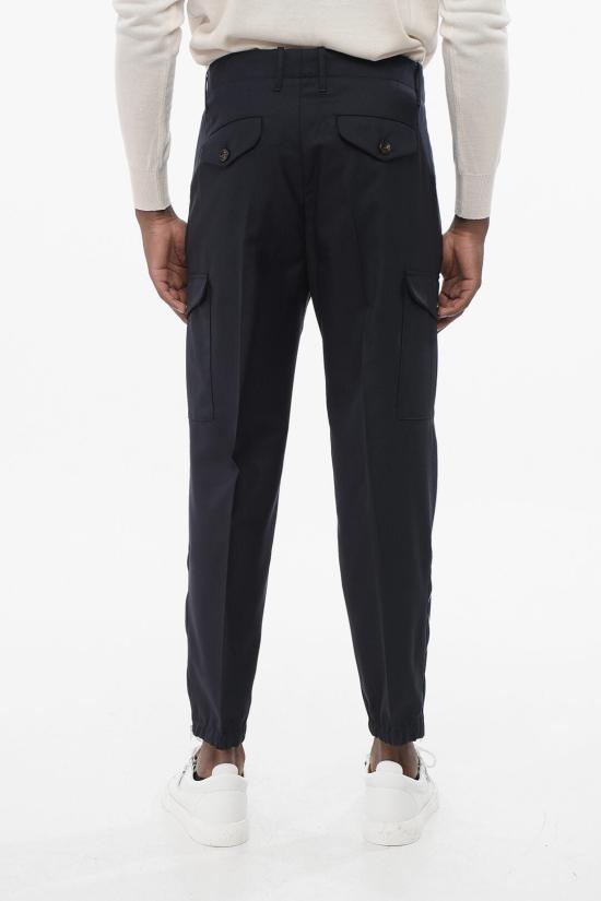  브루넬로 쿠치넬리 카고 팬츠 MB407H0640 TB407 C005 Blue - BRUNELLO CUCINELLI