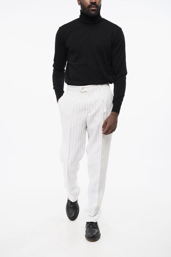  브루넬로 쿠치넬리 스트레이트 팬츠 MB401L00H TB401 C003 White - BRUNELLO CUCINELLI