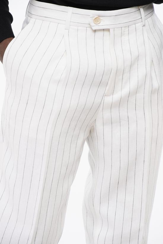  브루넬로 쿠치넬리 스트레이트 팬츠 MB401L00H TB401 C003 White - BRUNELLO CUCINELLI