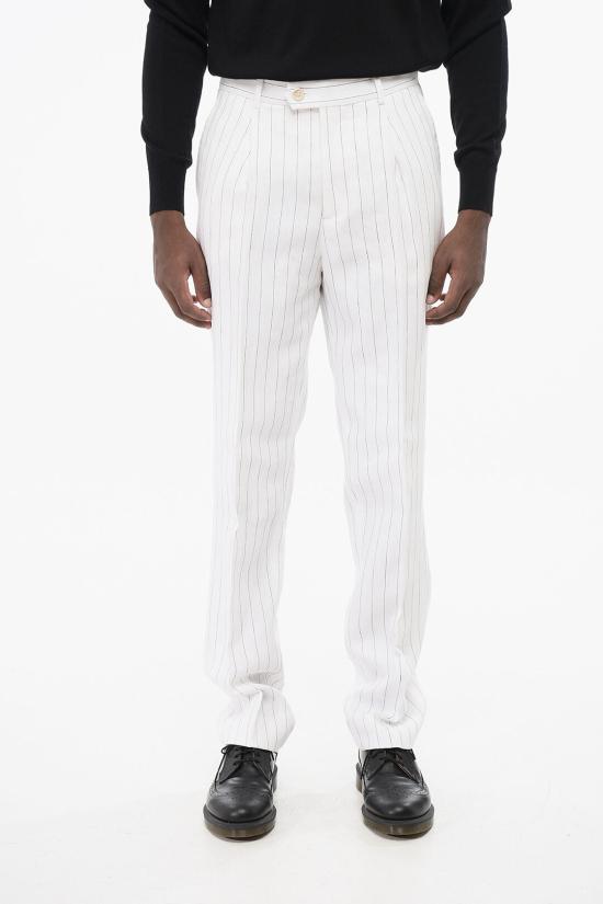  브루넬로 쿠치넬리 스트레이트 팬츠 MB401L00H TB401 C003 White