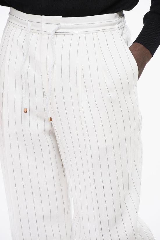  브루넬로 쿠치넬리 스트레이트 팬츠 MB401E1710 TB401 C003 White - BRUNELLO CUCINELLI