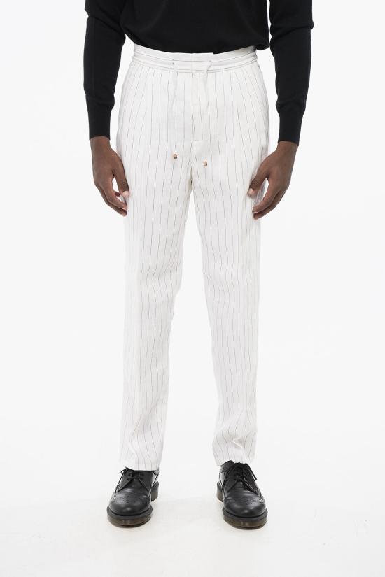  브루넬로 쿠치넬리 스트레이트 팬츠 MB401E1710 TB401 C003 White