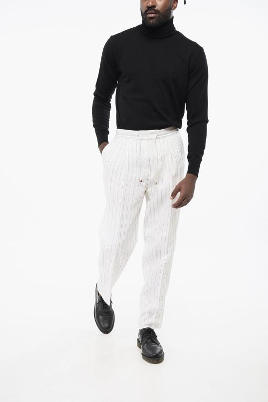  브루넬로 쿠치넬리 스트레이트 팬츠 MB401E1710 TB401 C003 White - BRUNELLO CUCINELLI